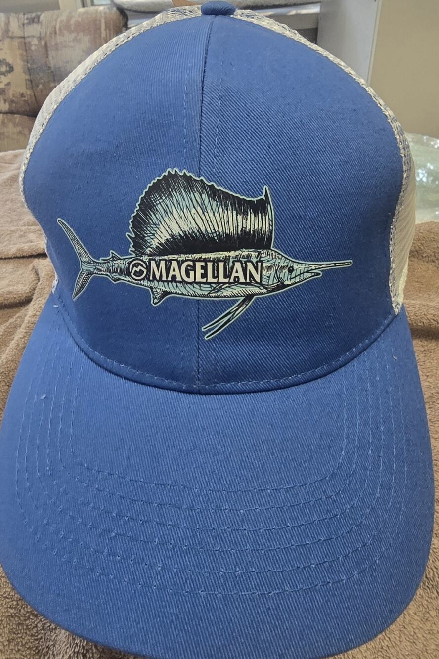 Magellan Outdoors Sailfish Cap Hat Blue Adjustable Snapback New